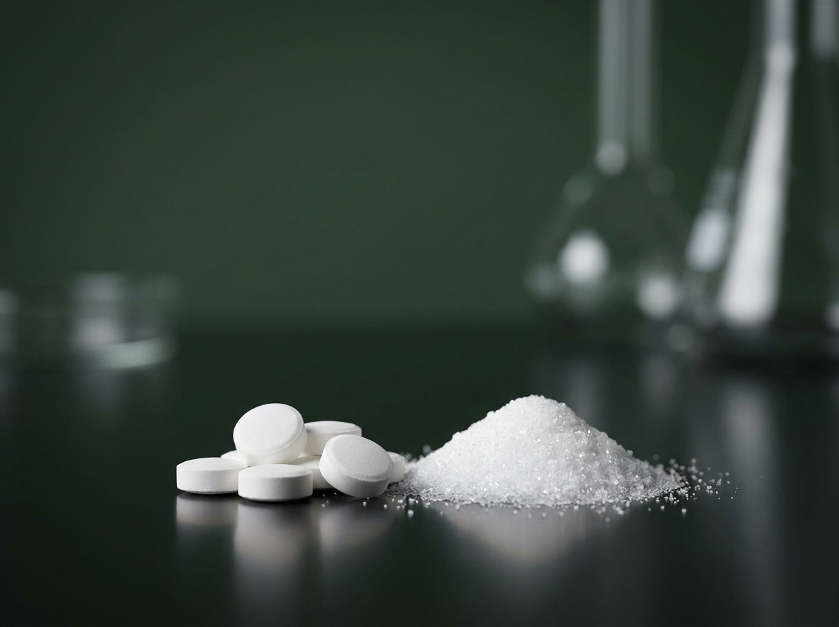 Pharmaceutical API tablets and raw powder